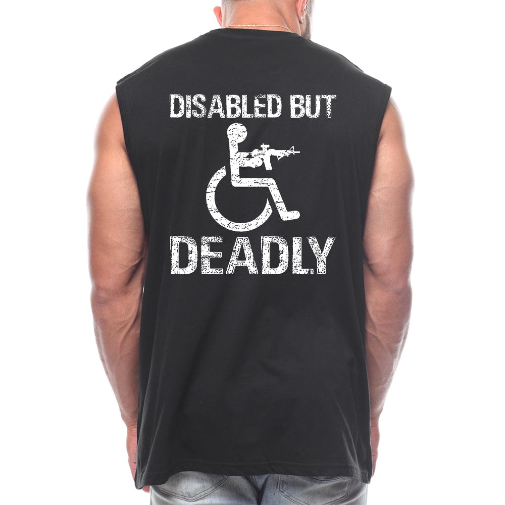 Disabled But Deadly Back fashion Sleeveless