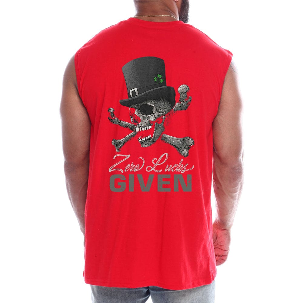 Zero Lucks Given Back fashion Sleeveless