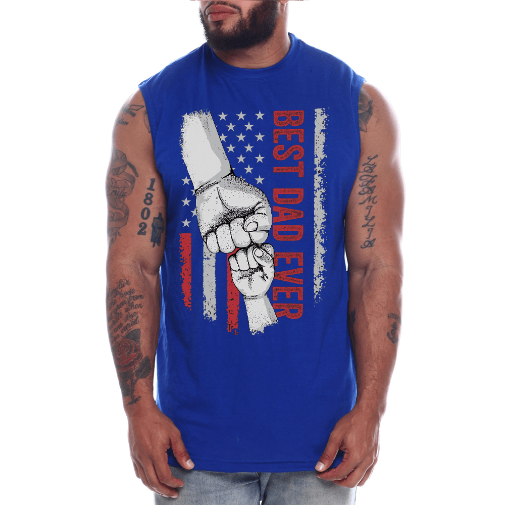 Best Dad Ever Mens Sleeveless Tee