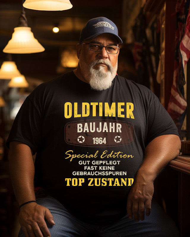 Men's 60th Birthday Funny Print Plus Size T-shirt