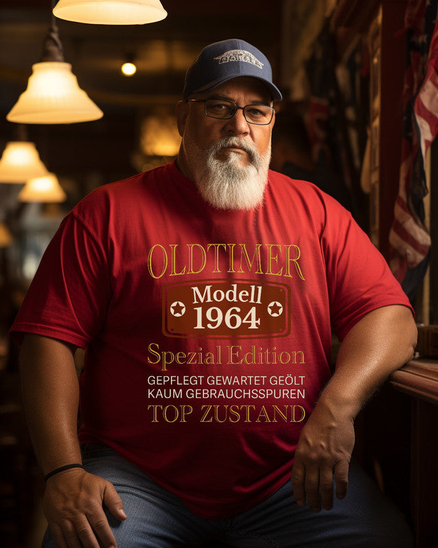 Men's 60th Birthday 60 Years 1964 Funny Print Plus Size T-shirt