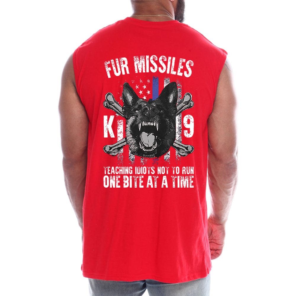 Fur Missile Back fashion Sleeveless