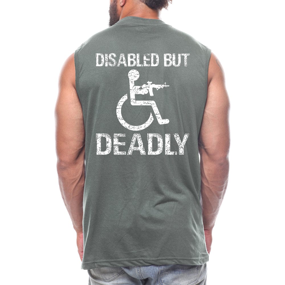 Disabled But Deadly Back fashion Sleeveless