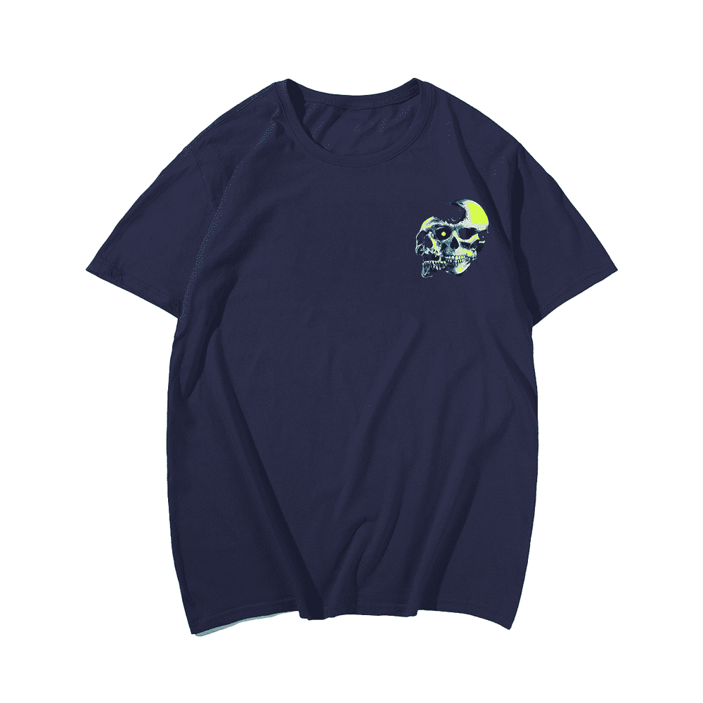 Back Fashion Skull Style Plus Size T-Shirt