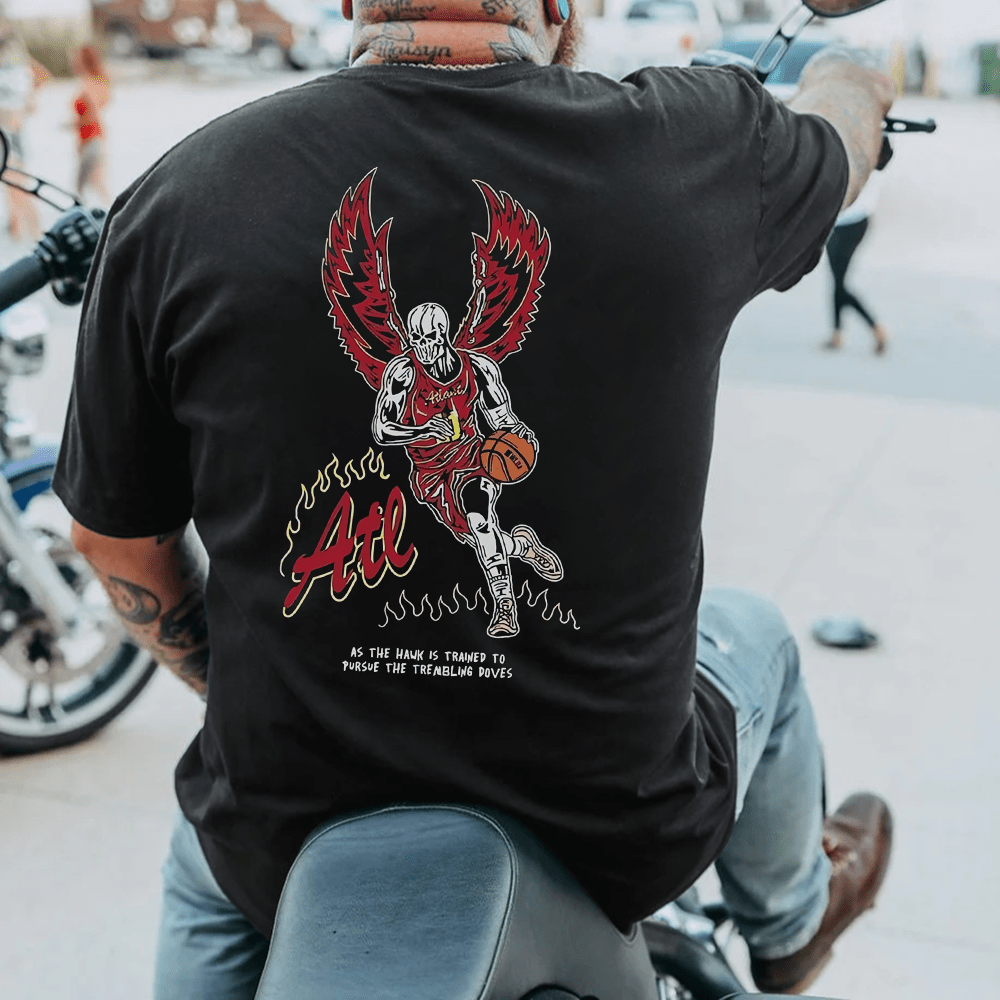 Basketball Skull Style Plus Size T-Shirt