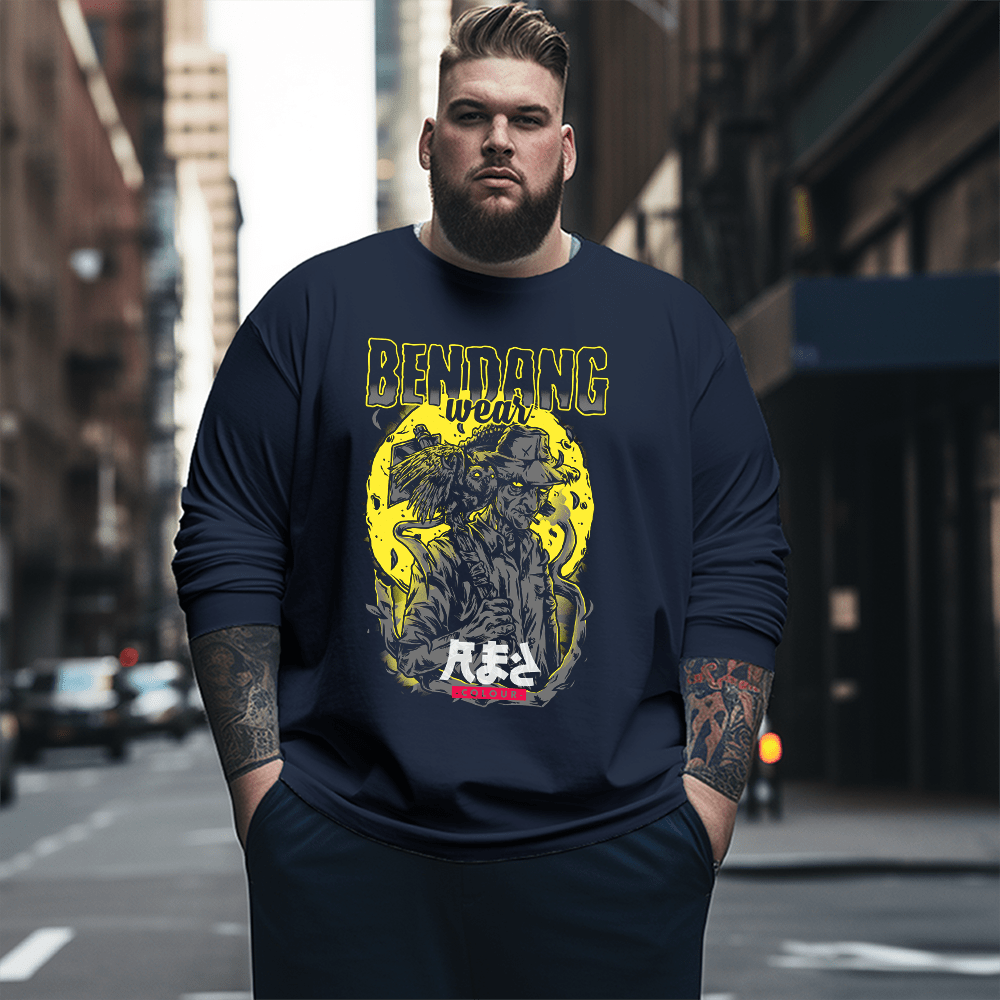 Bendang Plus Size Long Sleeve T-Shirt