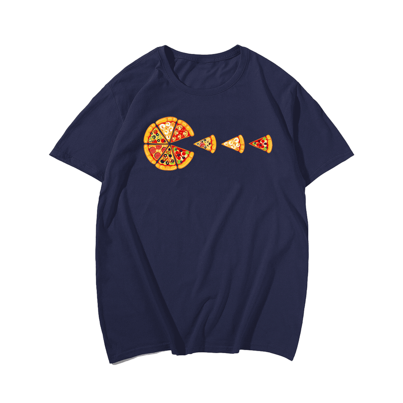 I Love Pizza Plus Size T-Shirt for Men, Plus Size Oversize T-shirt for Big & Tall Man
