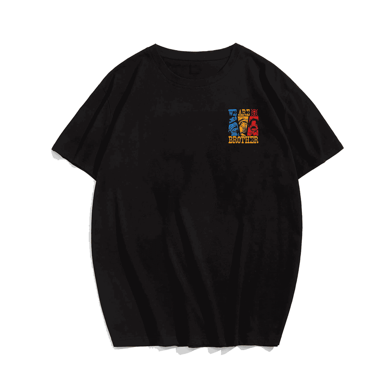 We Are Brother Ace-Sabo-Luffy Men Graphic T-Shirt, Oversized T-Shirt for Big and Tall