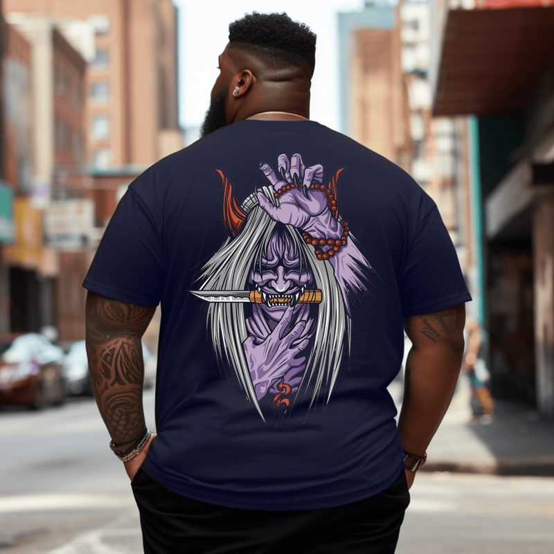 Shiki Fūjin Men Anime Graphic T-Shirt, Oversized T-Shirt for Big and Tall