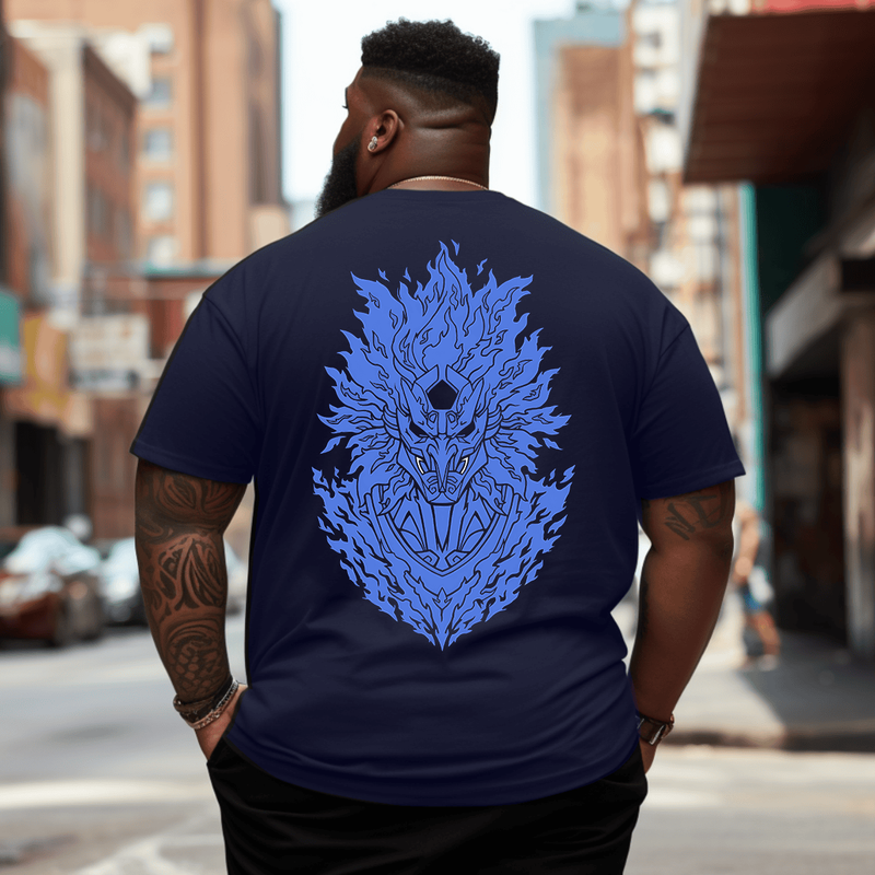 Uchiha Susanoo Men Anime Graphic T-Shirt, Oversized T-Shirt for Big and Tall