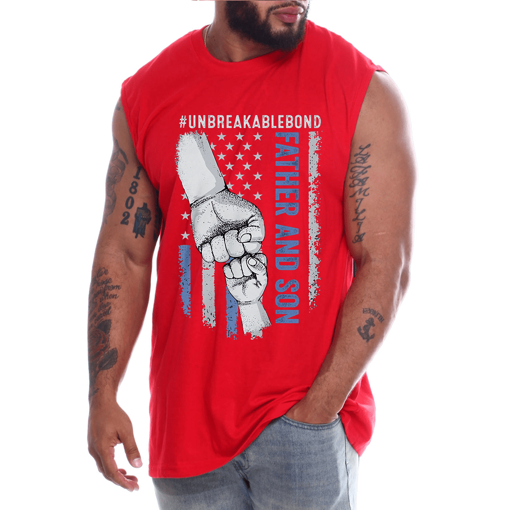 Father Daughter, Father Son Unbreakable Bond Mens Sleeveless Tee