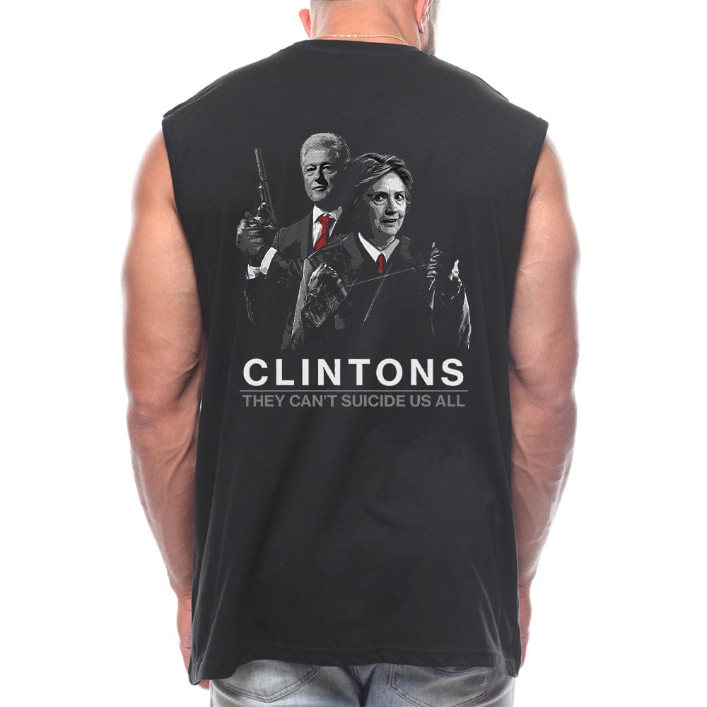 THEY CAN'T SUICIDE US ALL Back fashion Sleeveless