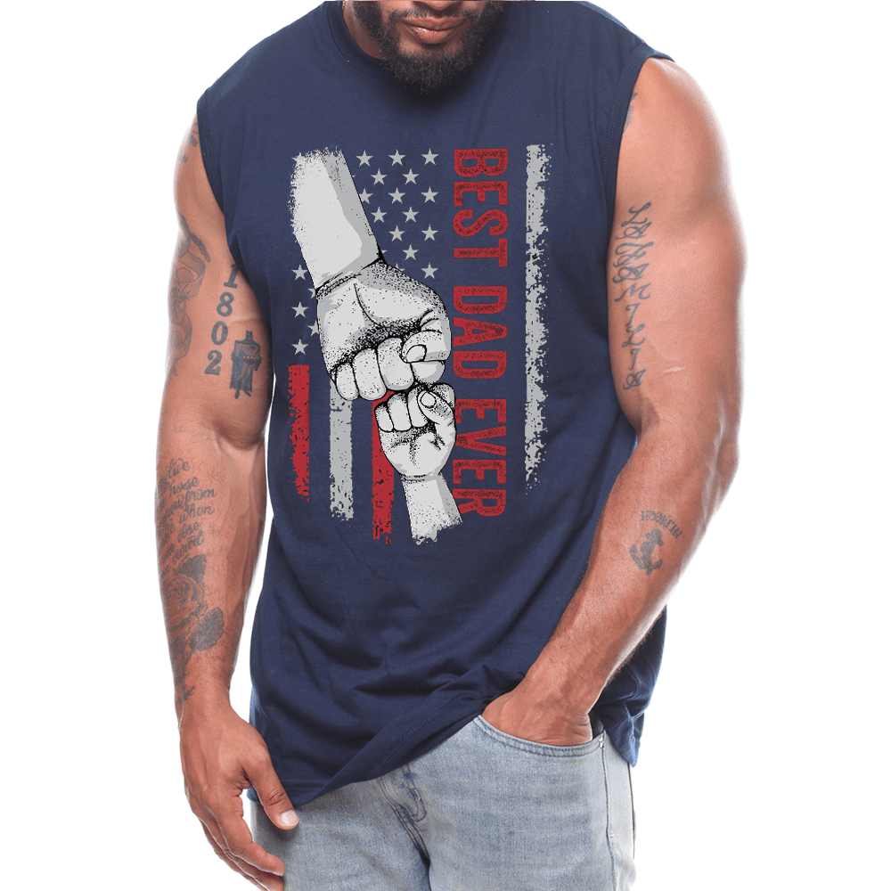 Best Dad Ever Mens Sleeveless Tee