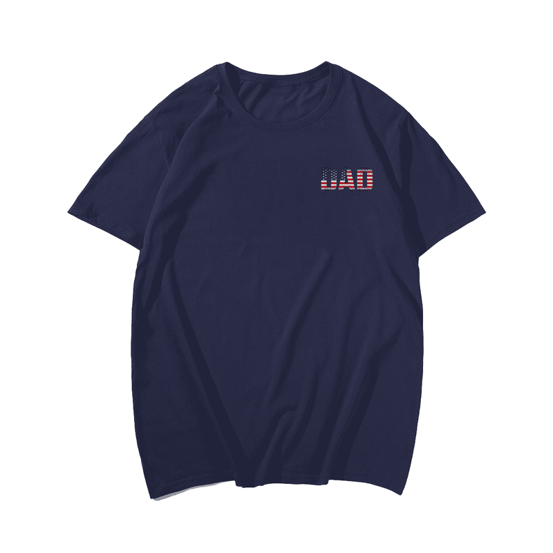Just A Proud Dad That Didn't Raise Liberals Dad Father's Day T-Shirt, Oversized T-Shirt for Big and Tall Man 1XL-9XL