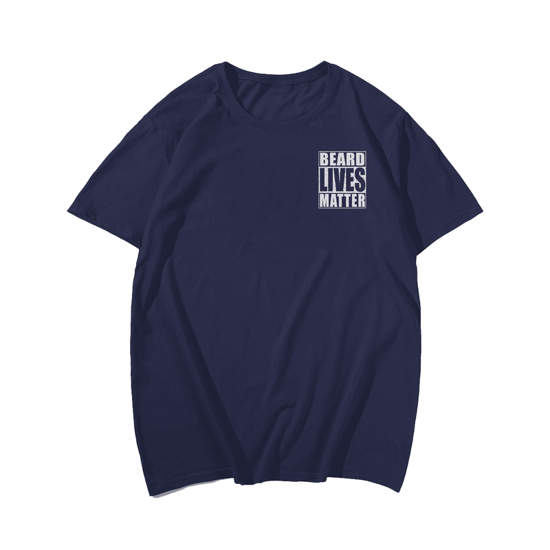 Beard Lives Matter Plus Size Men T-Shirt for Big and Tall