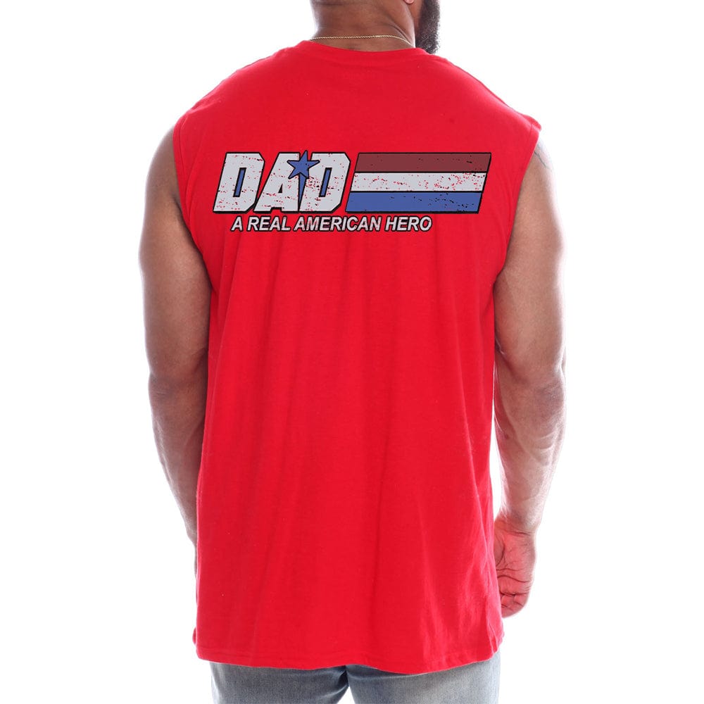 Dad - A Real American Hero Back fashion Sleeveless