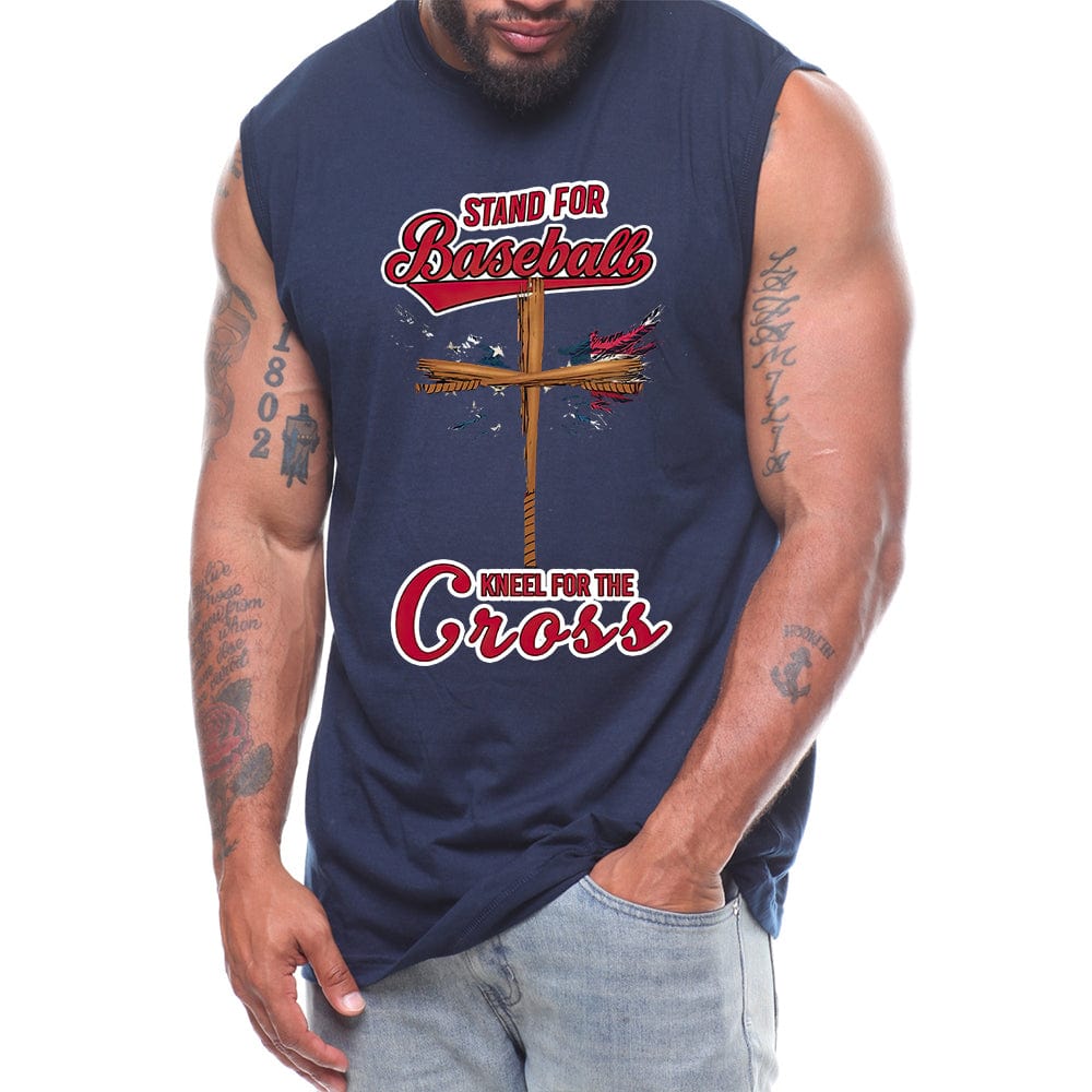 Stand For Baseball Kneel For The Cross Small Wings