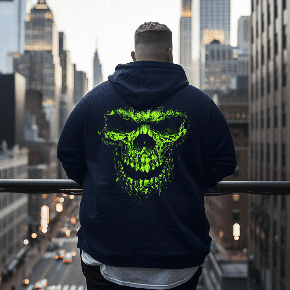 Men's Shredder Skull Men's Plus Size Hoodie