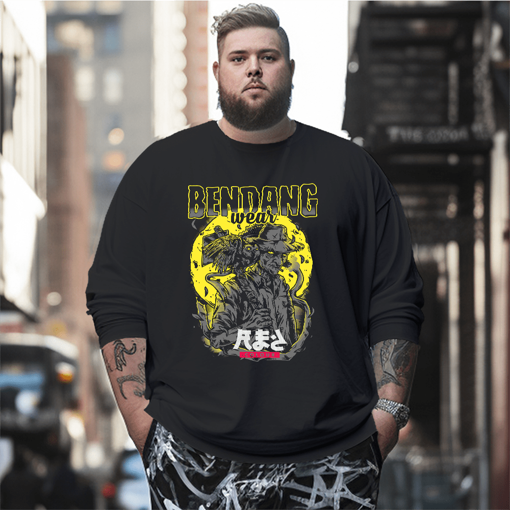 Bendang Plus Size Long Sleeve T-Shirt