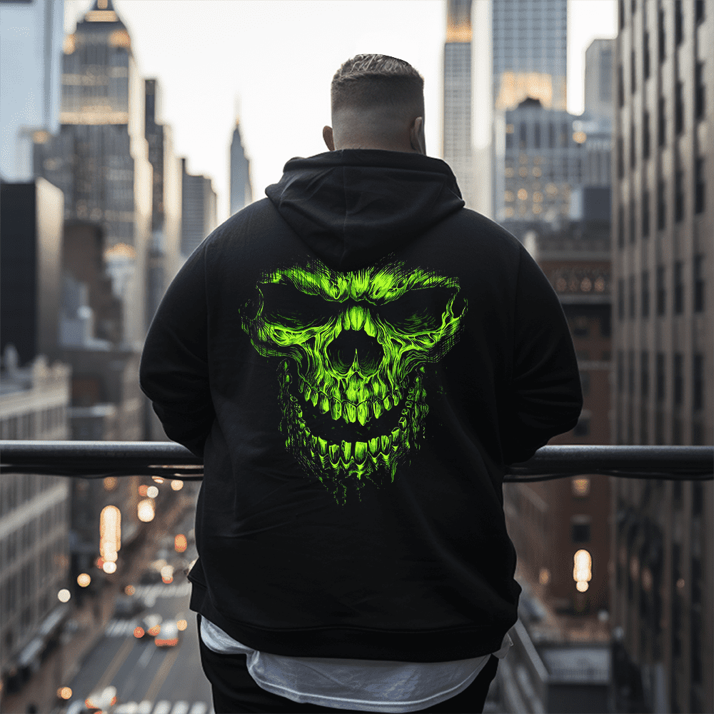 Men's Shredder Skull Men's Plus Size Hoodie