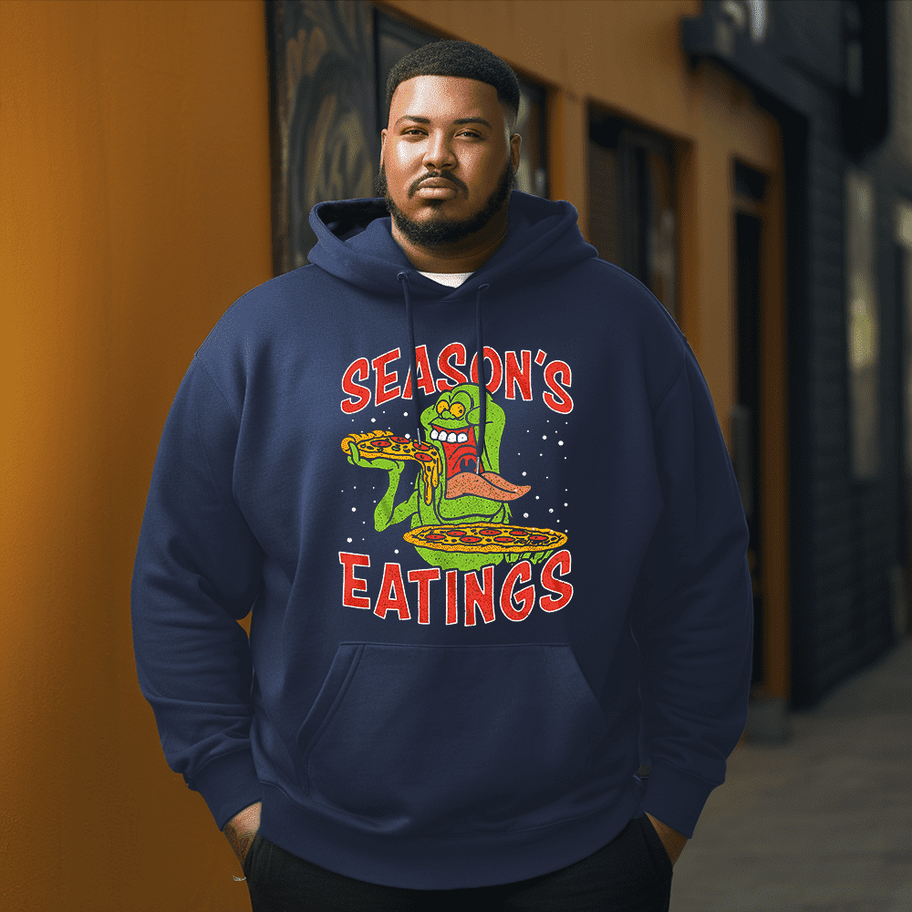 SEASON 'S EATINGS monster Men's Plus Size Hoodie