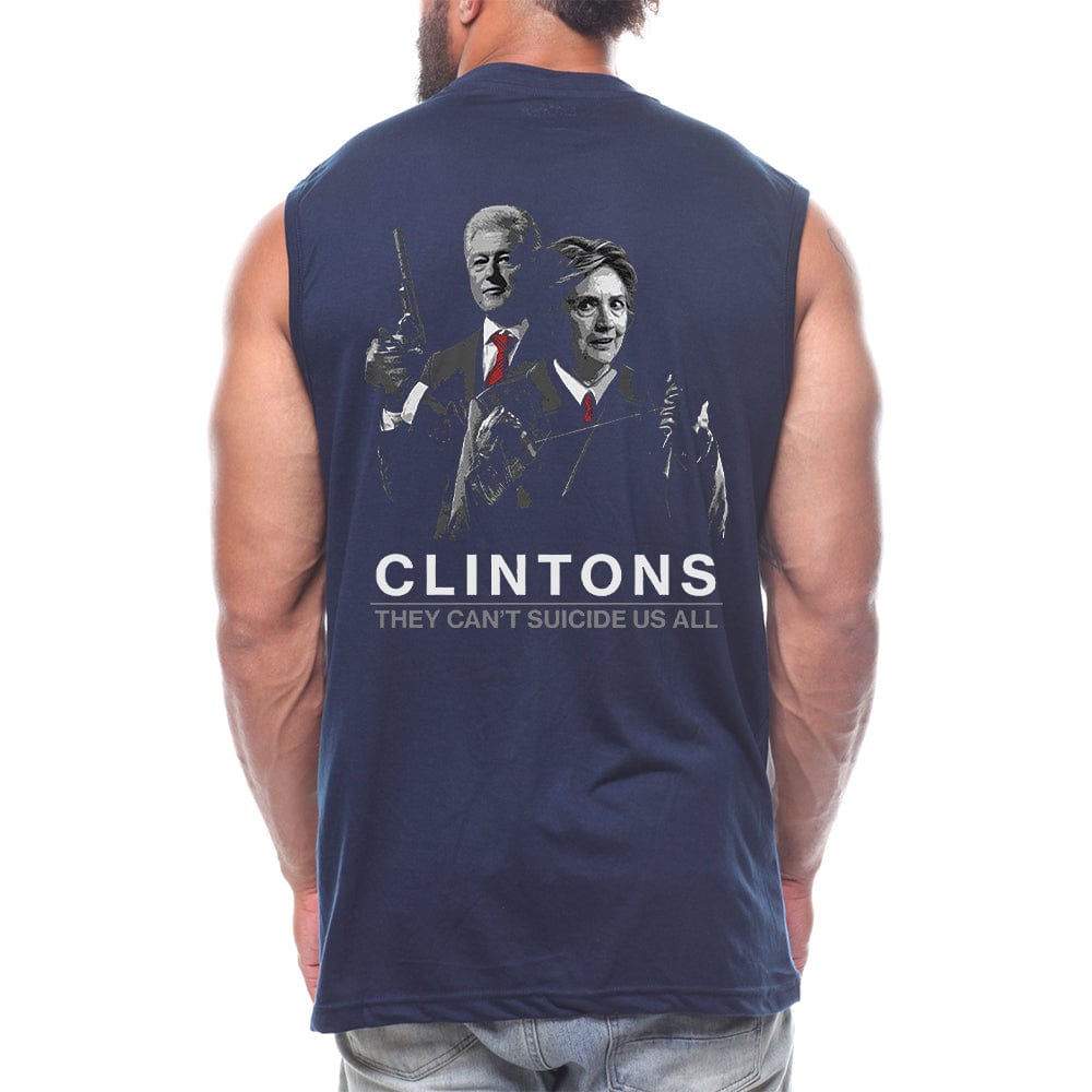 THEY CAN'T SUICIDE US ALL Back fashion Sleeveless