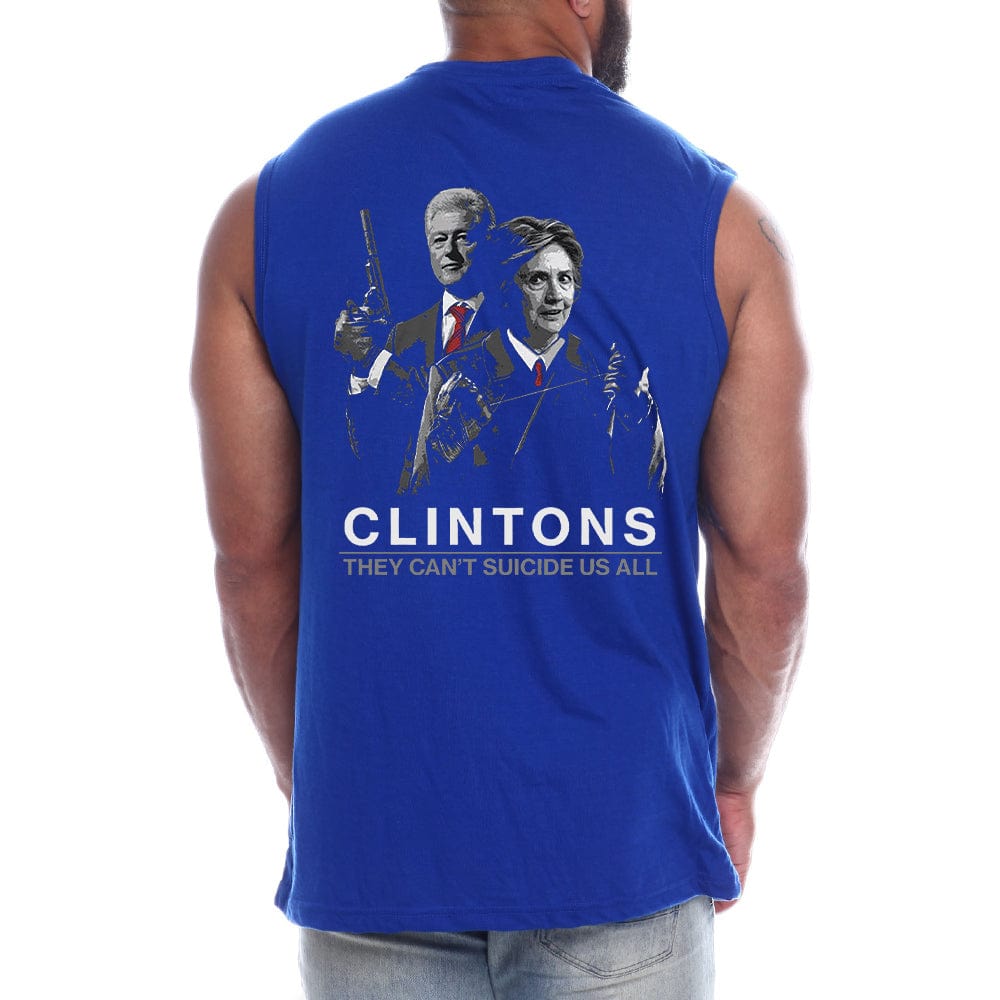 THEY CAN'T SUICIDE US ALL Back fashion Sleeveless