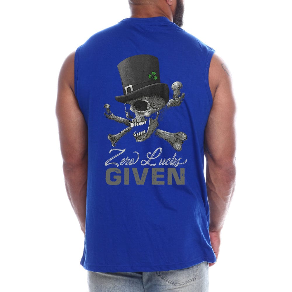 Zero Lucks Given Back fashion Sleeveless