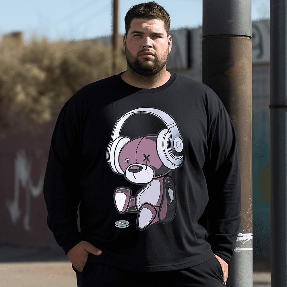 injured bear Plus Size Long Sleeve T-Shirt