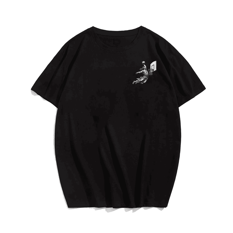 Funny Jesus Basketball Plus Size Men T-Shirt