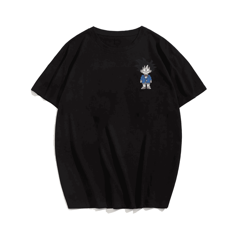GOKU x Conan Anime Plus Size Men T-Shirt