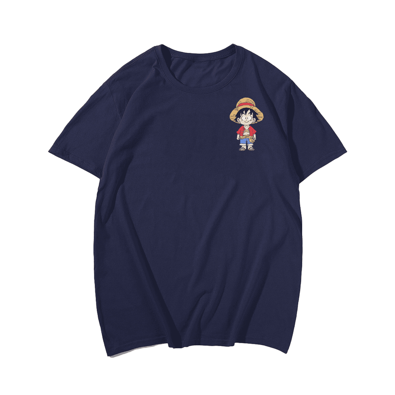 GOKU x Luffy Anime Plus Size Men T-Shirt