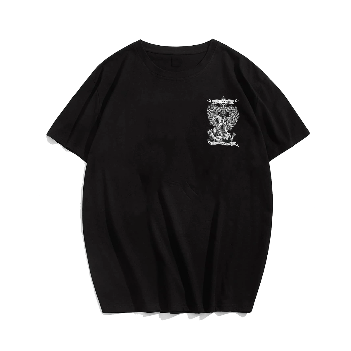Saint Michael Defend Us Plus Size T-Shirt