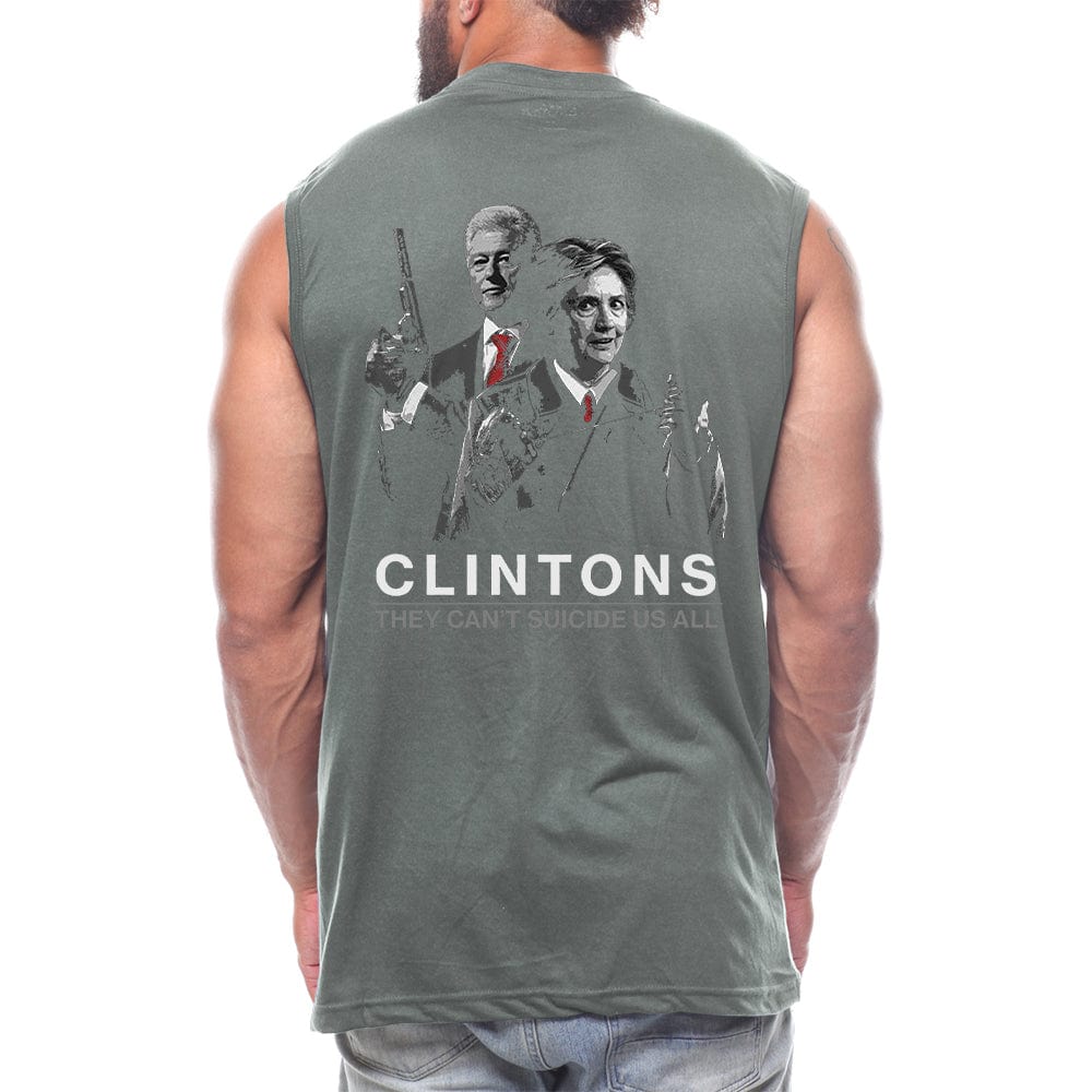 THEY CAN'T SUICIDE US ALL Back fashion Sleeveless