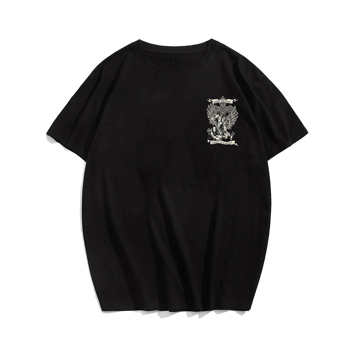 Saint Michael Defend Us Plus Size T-Shirt