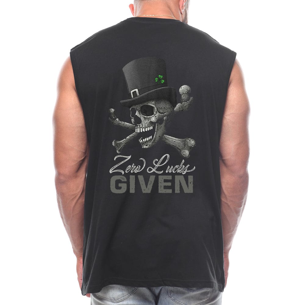 Zero Lucks Given Back fashion Sleeveless