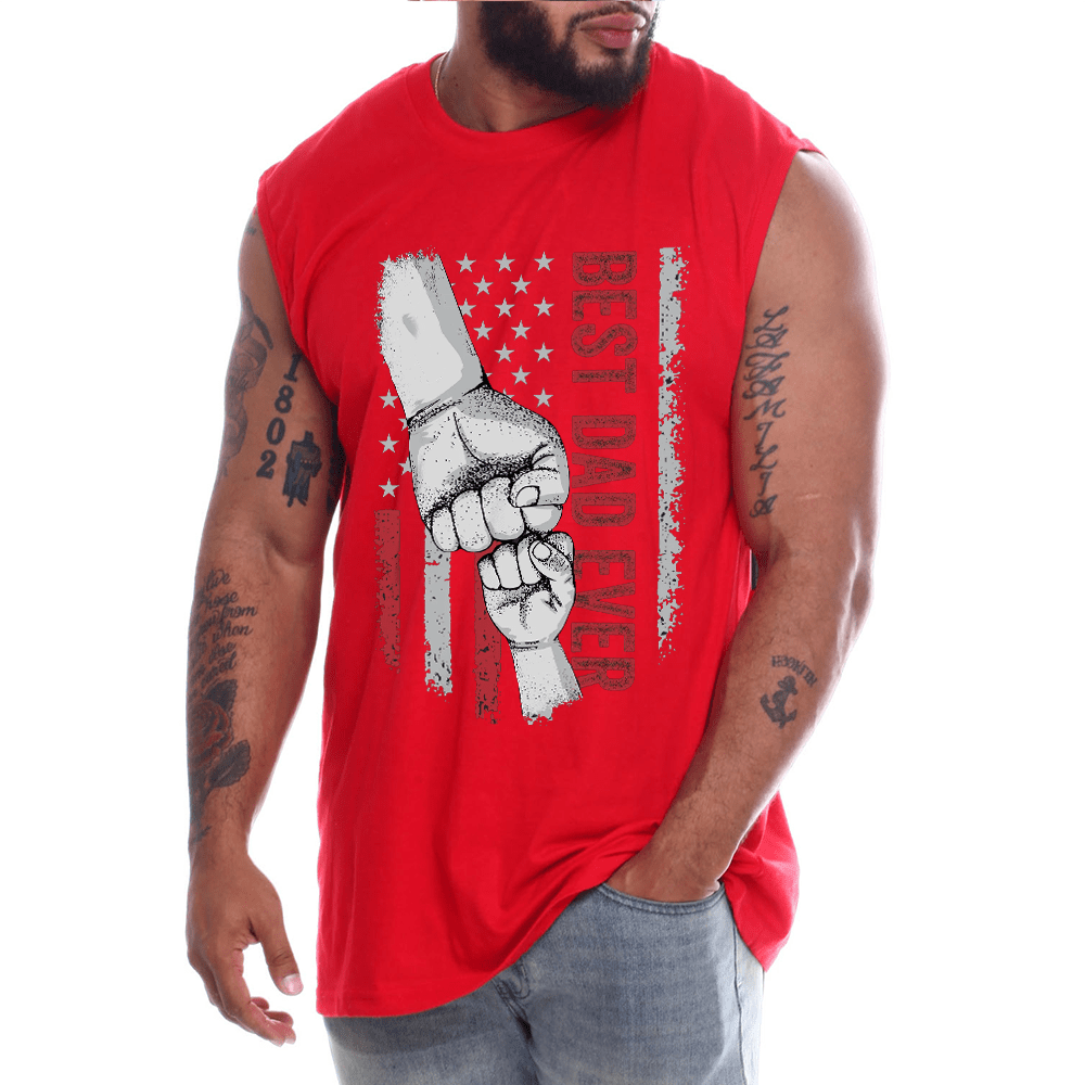 Best Dad Ever Mens Sleeveless Tee