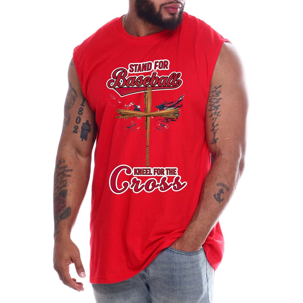Stand For Baseball Kneel For The Cross Small Wings