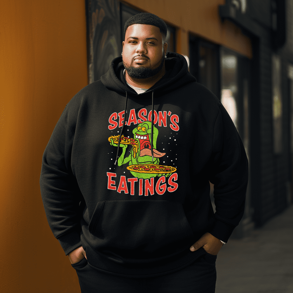 SEASON 'S EATINGS monster Men's Plus Size Hoodie