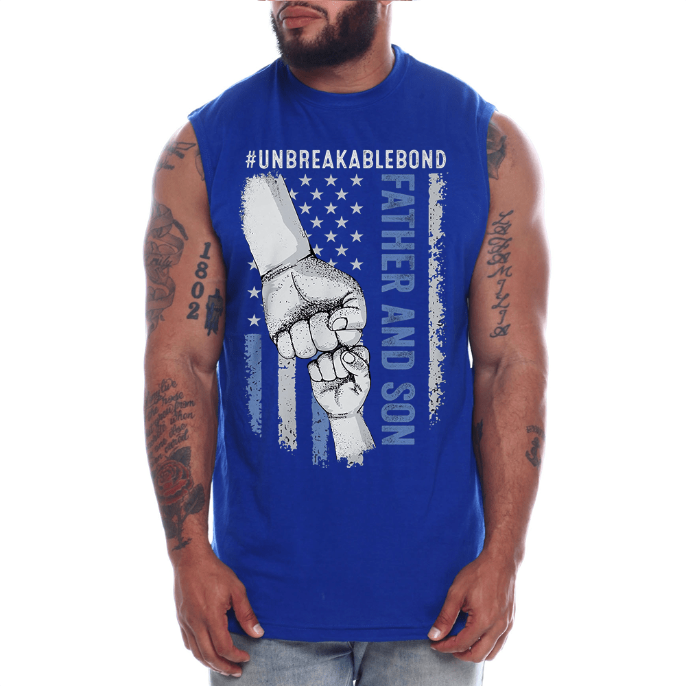 Father Daughter, Father Son Unbreakable Bond Mens Sleeveless Tee