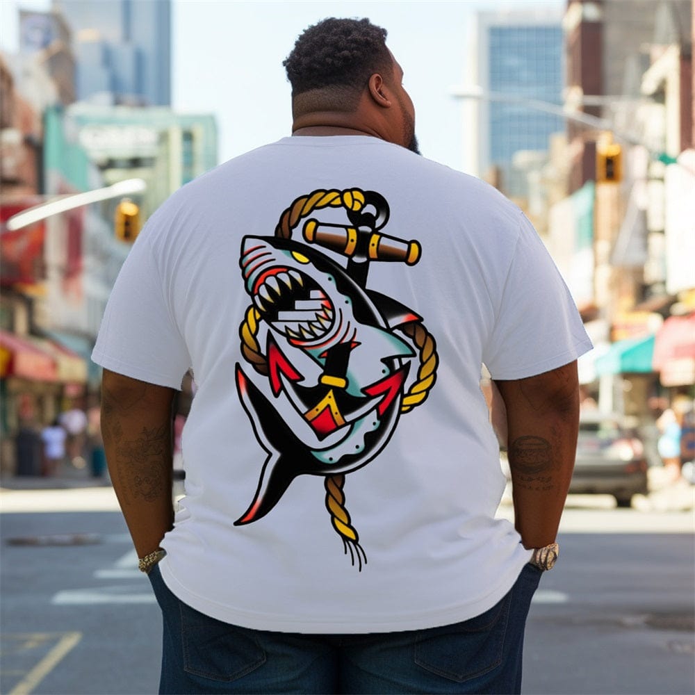 Shark and Anchor Plus Size T-shirt