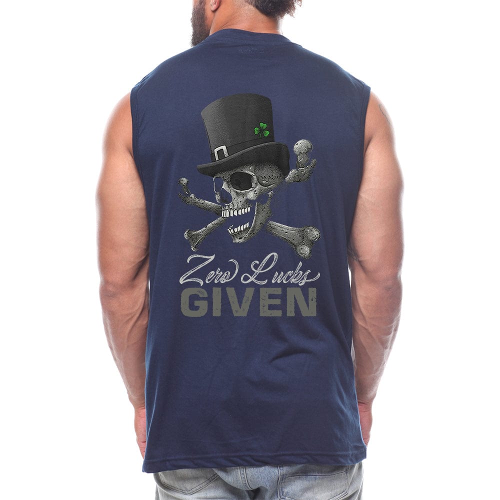 Zero Lucks Given Back fashion Sleeveless
