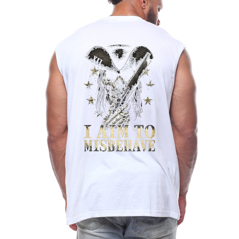 I Aim To Misbehave Back fashion Sleeveless