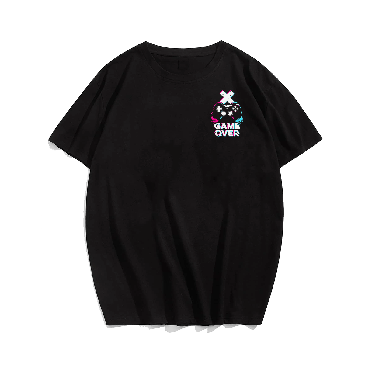 Game Over Plus Size Men T-Shirt