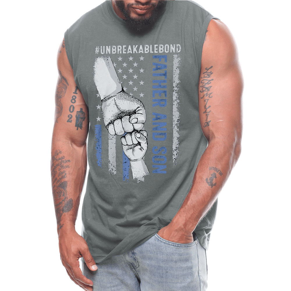 Father Daughter, Father Son Unbreakable Bond Mens Sleeveless Tee
