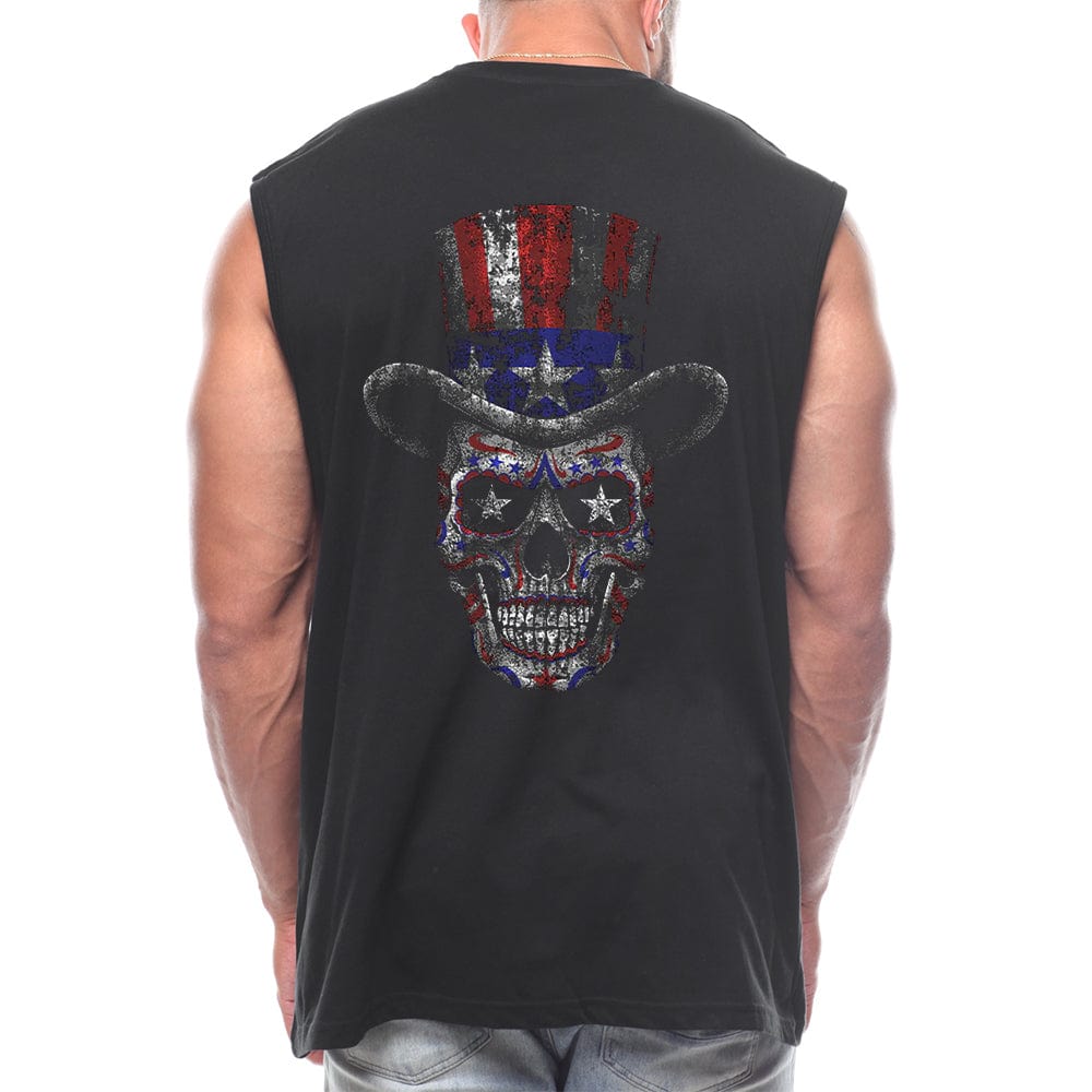 American Sugar Skull Back fashion Sleeveless