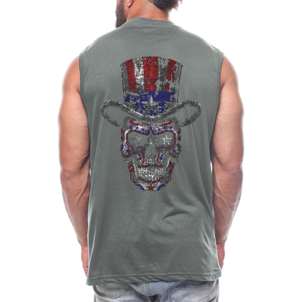 American Sugar Skull Back fashion Sleeveless