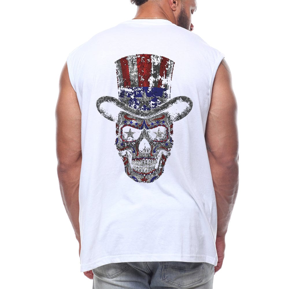 American Sugar Skull Back fashion Sleeveless