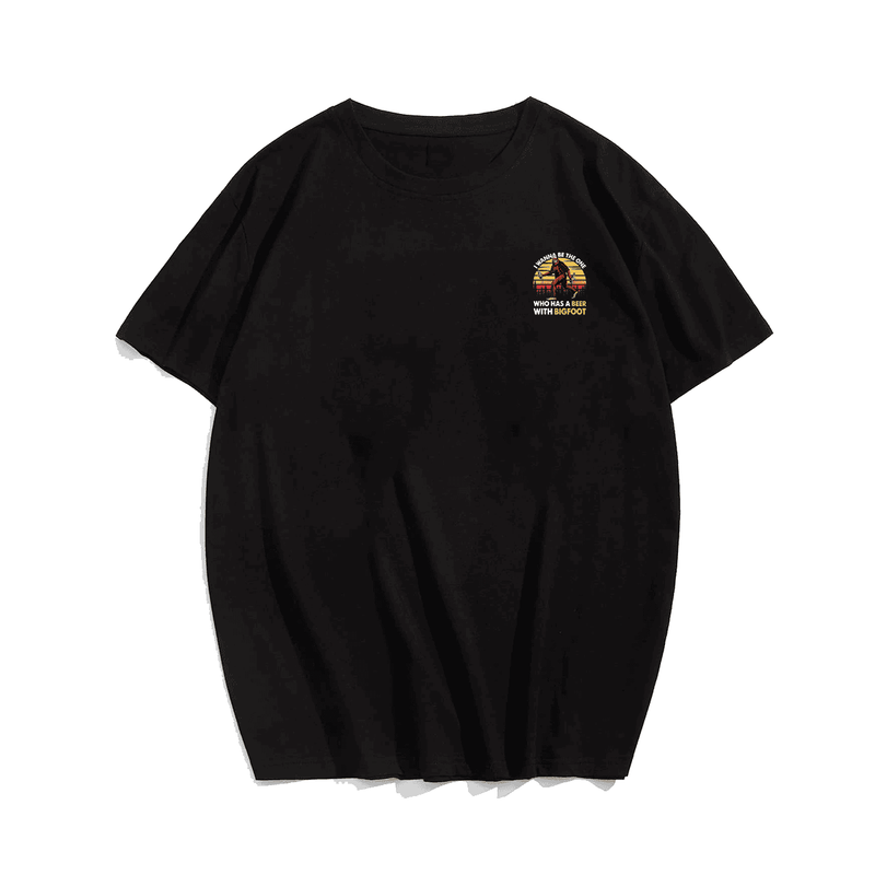 Bigfoot Men 2# Plus Size T-Shirt for Big & Tall