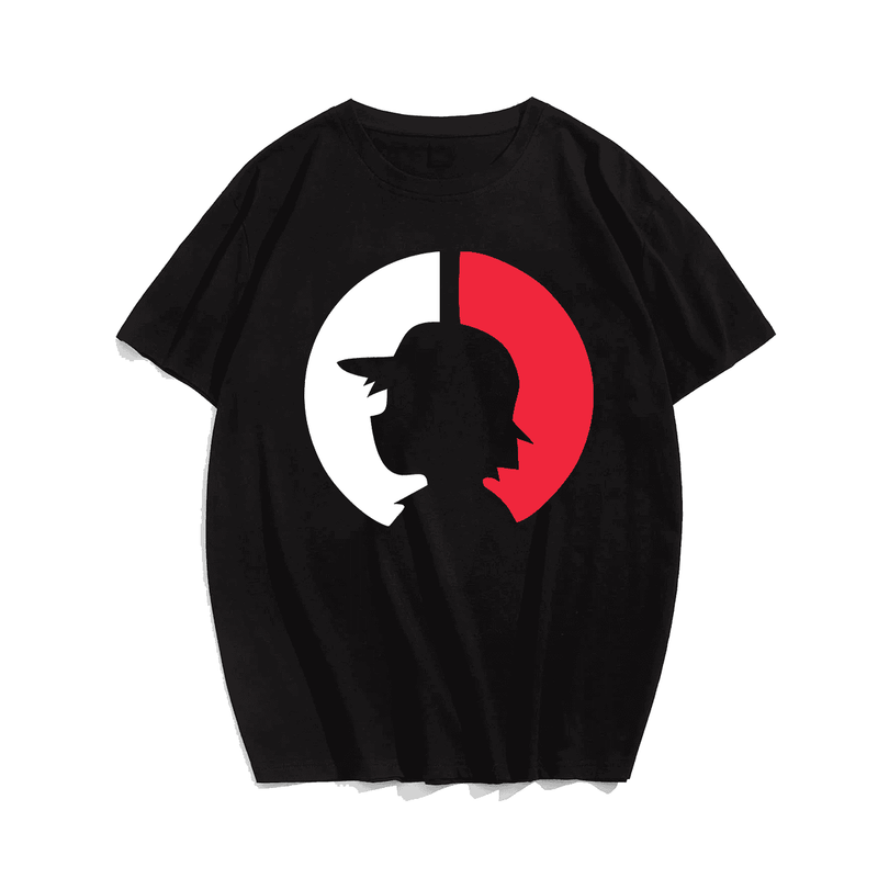 Anime Graphic 4# T-Shirt, Plus Size Oversize T-shirt for Big & Tall Man